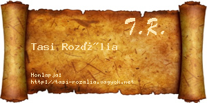 Tasi Rozália névjegykártya
